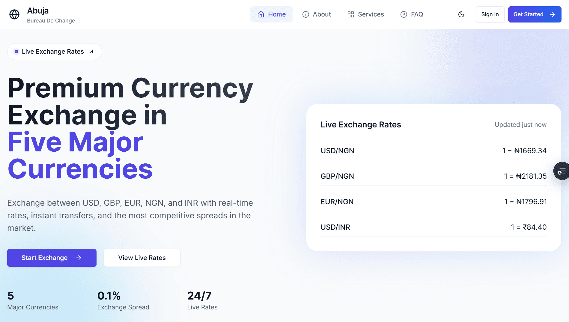 FX Exchange App screenshot